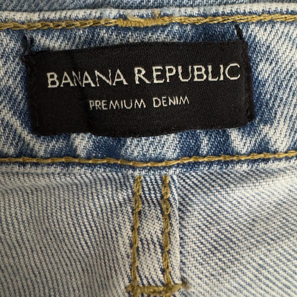 Banana Republic Premium Denim High Rise Straight Ankle Jeans Women's Size 28 - Picture 4 of 9